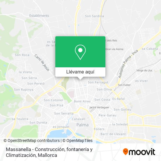Mapa Massanella - Construcción, fontanería y Climatización