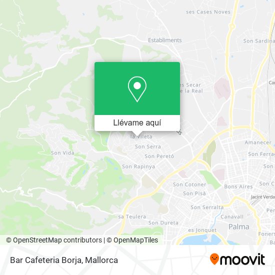 Mapa Bar Cafeteria Borja