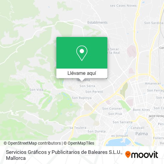 Mapa Servicios Gráficos y Publicitarios de Baleares S.L.U.