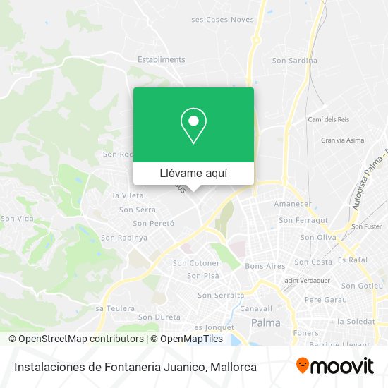 Mapa Instalaciones de Fontaneria Juanico