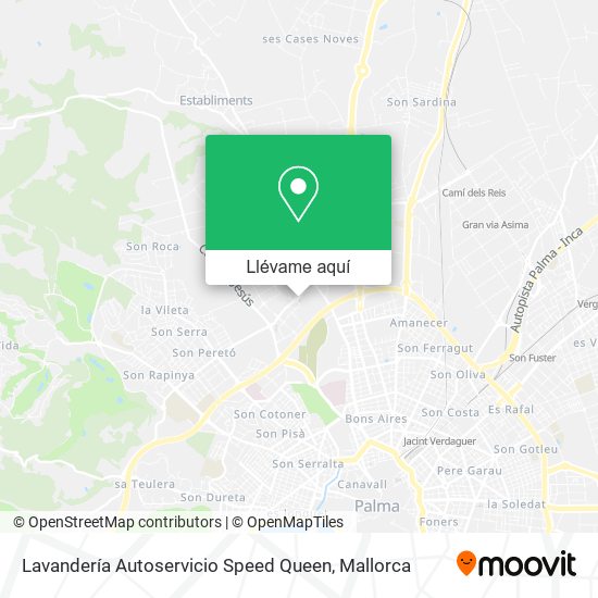 Mapa Lavandería Autoservicio Speed Queen