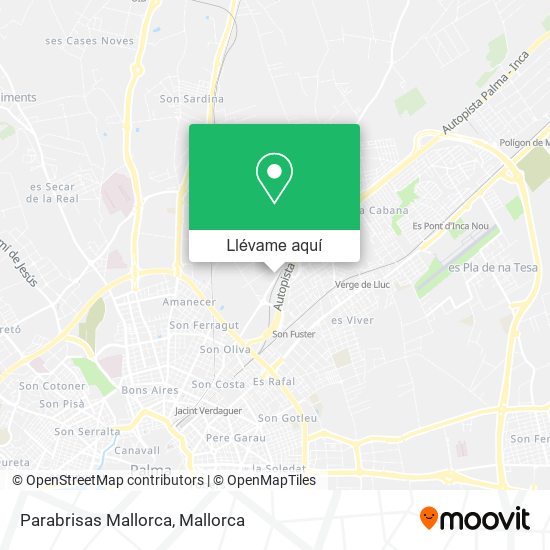 Mapa Parabrisas Mallorca