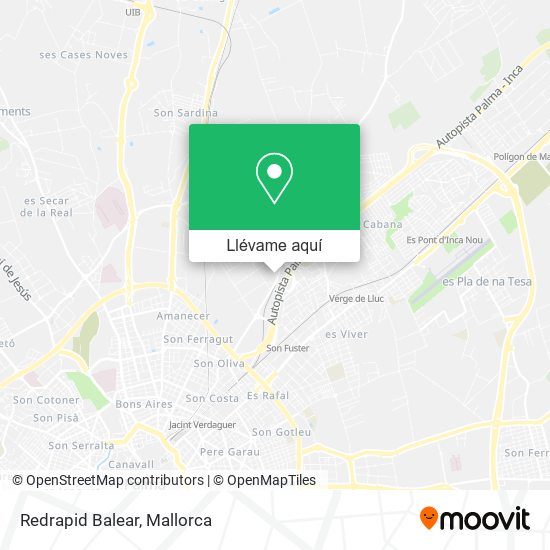 Mapa Redrapid Balear