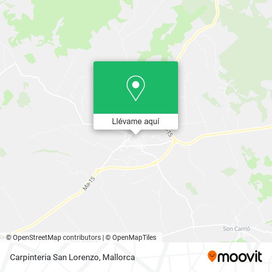 Mapa Carpinteria San Lorenzo