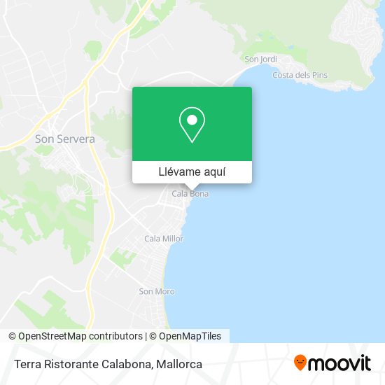 Mapa Terra Ristorante Calabona