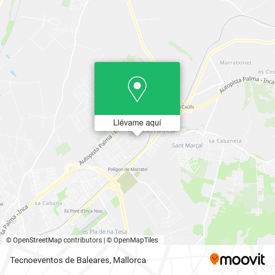 Mapa Tecnoeventos de Baleares