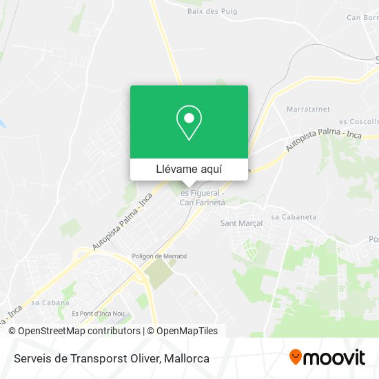 Mapa Serveis de Transporst Oliver