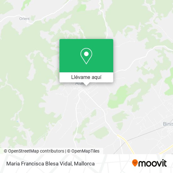 Mapa Maria Francisca Blesa Vidal