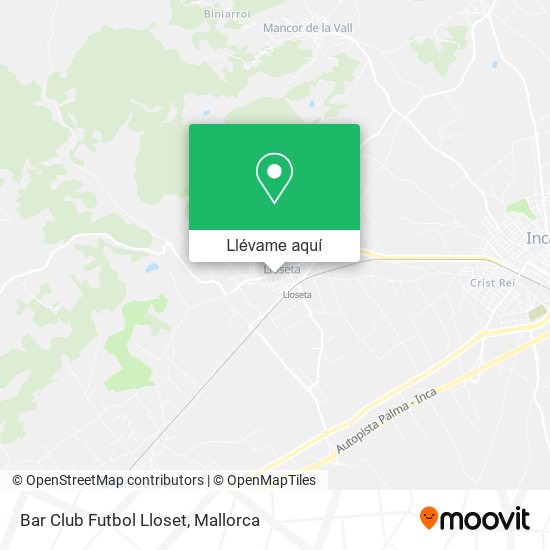 Mapa Bar Club Futbol Lloset
