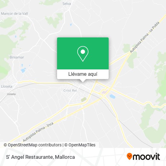 Mapa S' Angel Restaurante