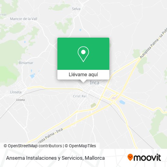 Mapa Ansema Instalaciones y Servicios