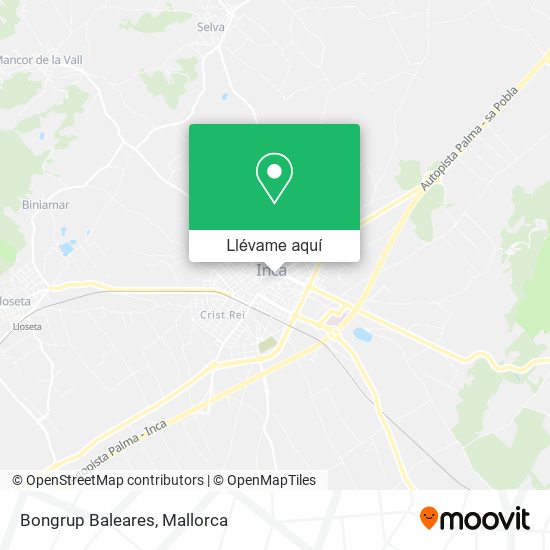 Mapa Bongrup Baleares
