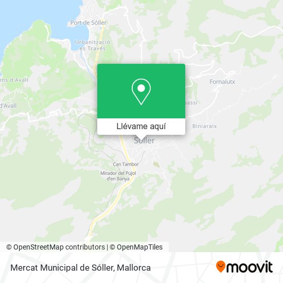 Mapa Mercat Municipal de Sóller