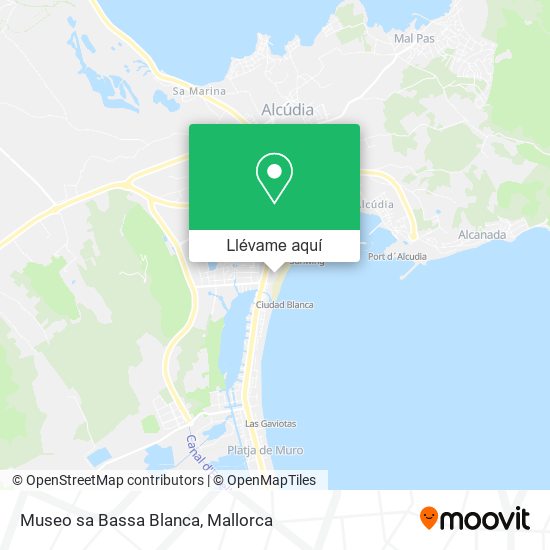 Mapa Museo sa Bassa Blanca