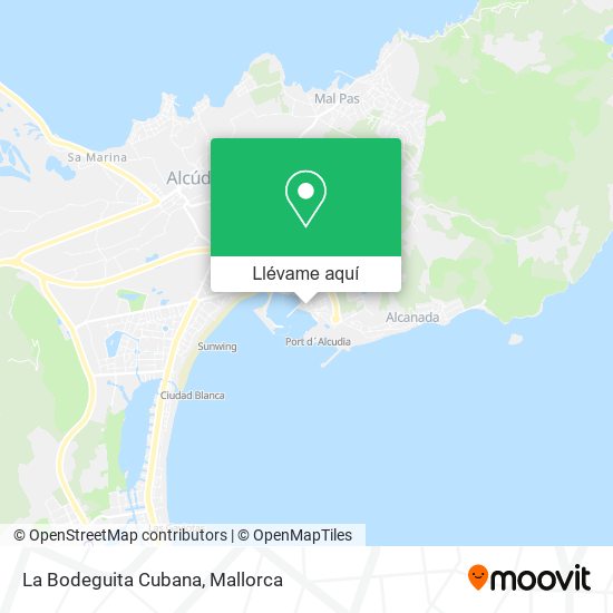 Mapa La Bodeguita Cubana