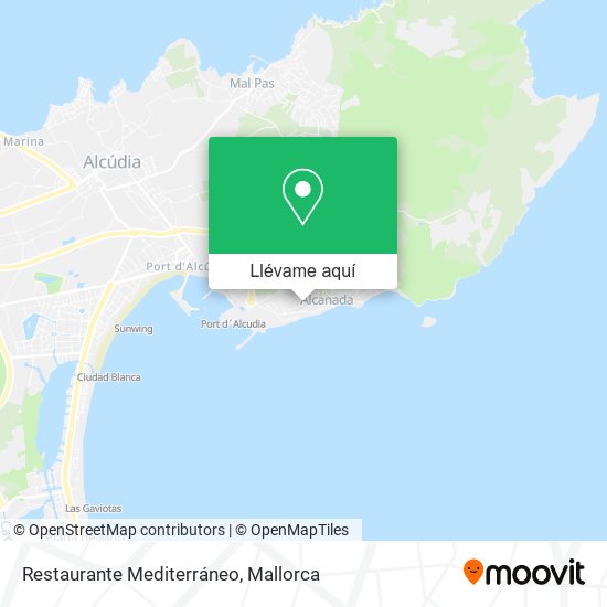Mapa Restaurante Mediterráneo
