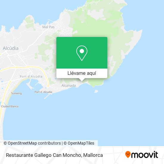 Mapa Restaurante Gallego Can Moncho