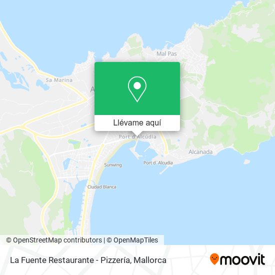 Mapa La Fuente Restaurante - Pizzería