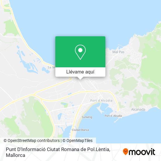 Mapa Punt D'Informació Ciutat Romana de Pol.Lèntia