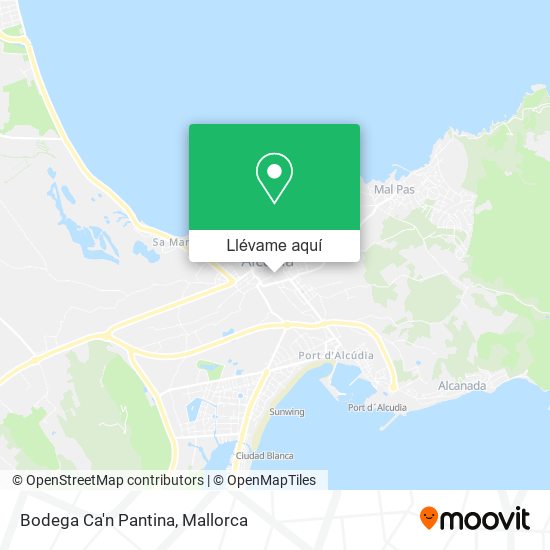 Mapa Bodega Ca'n Pantina
