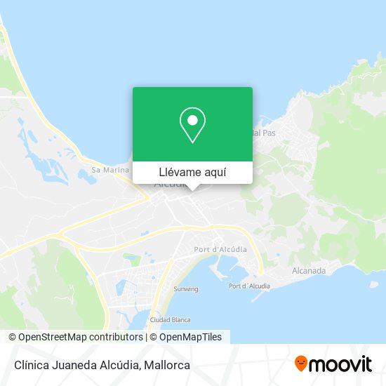 Mapa Clínica Juaneda Alcúdia