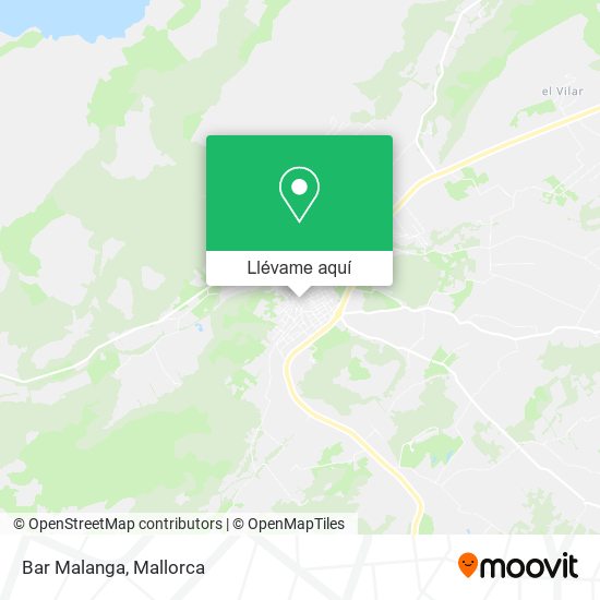 Mapa Bar Malanga