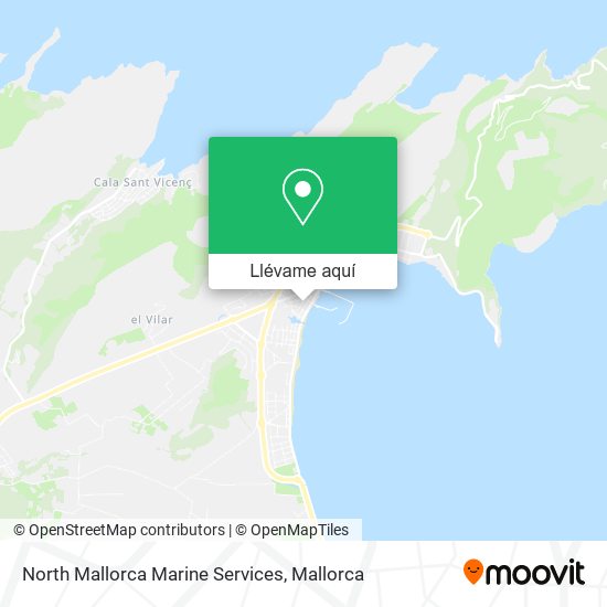 Mapa North Mallorca Marine Services