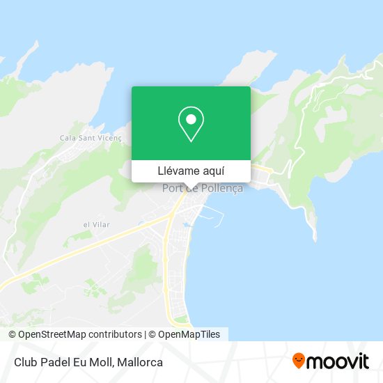 Mapa Club Padel Eu Moll