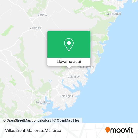 Mapa Villas2rent Mallorca