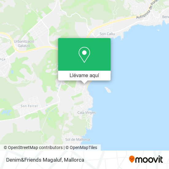 Mapa Denim&Friends Magaluf