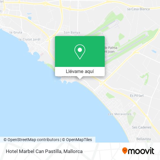 Mapa Hotel Marbel Can Pastilla
