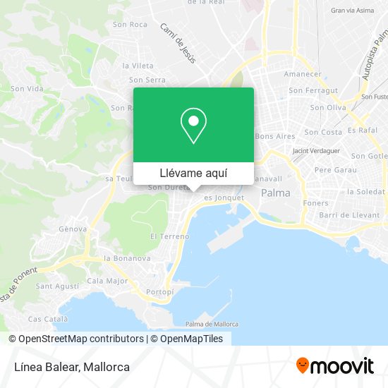 Mapa Línea Balear