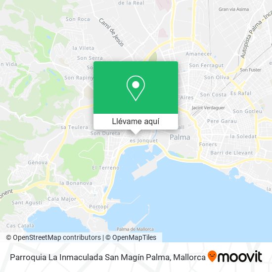 Mapa Parroquia La Inmaculada San Magín Palma