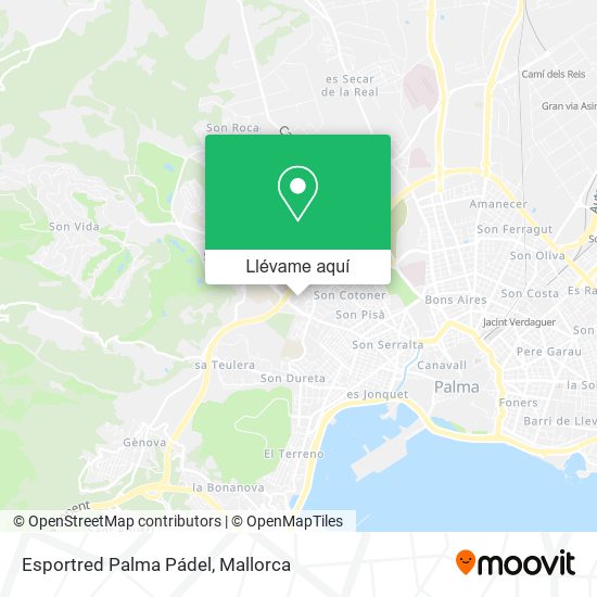 Mapa Esportred Palma Pádel