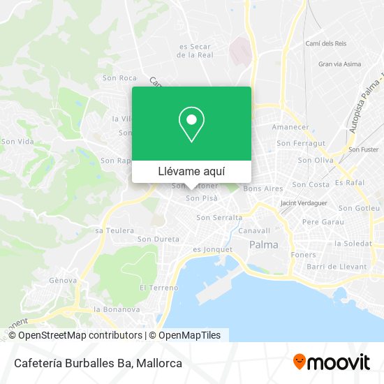 Mapa Cafetería Burballes Ba