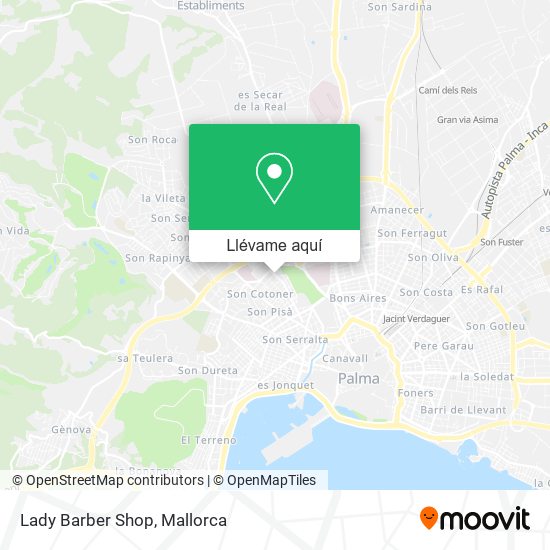 Mapa Lady Barber Shop