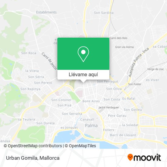Mapa Urban Gomila