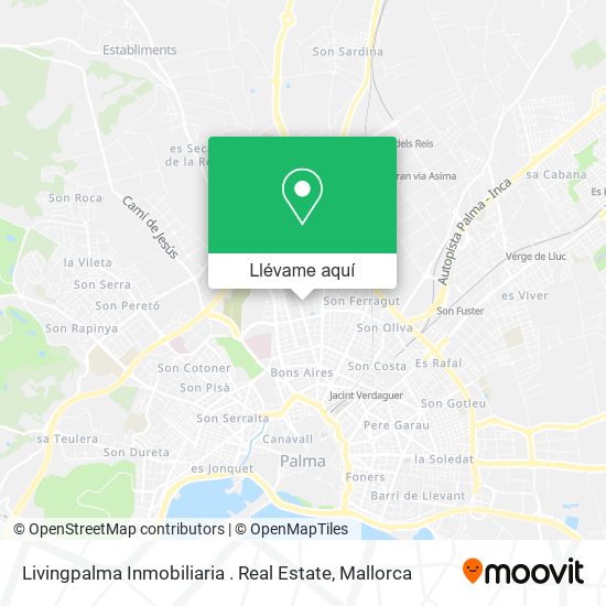 Mapa Livingpalma Inmobiliaria . Real Estate