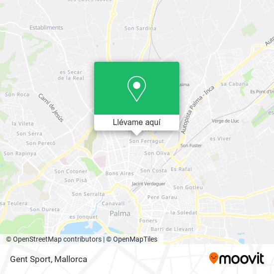 Mapa Gent Sport