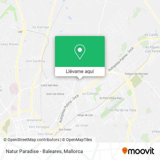 Mapa Natur Paradise - Baleares