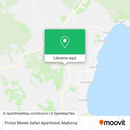 Mapa Protur Monte Safari Aparthotel