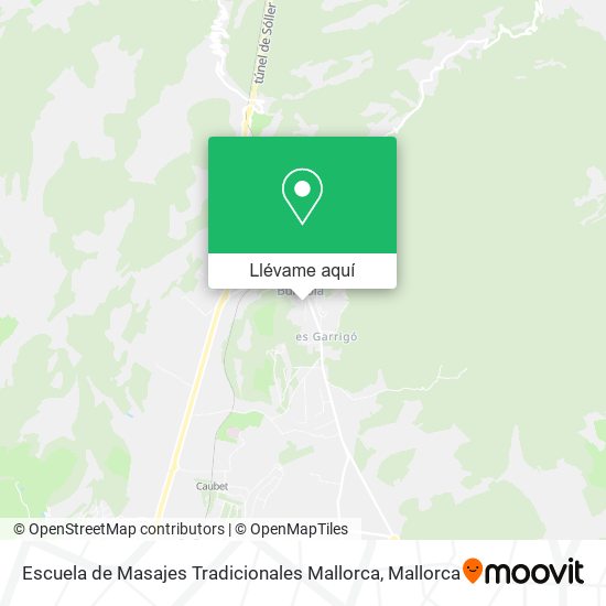 Mapa Escuela de Masajes Tradicionales Mallorca