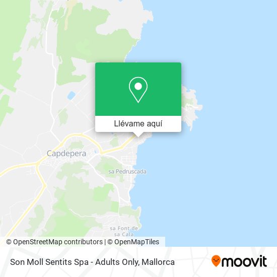 Mapa Son Moll Sentits Spa - Adults Only