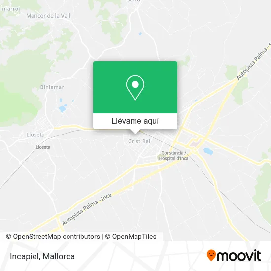 Mapa Incapiel