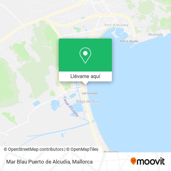 Mapa Mar Blau Puerto de Alcudia