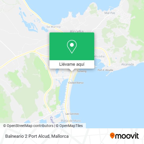 Mapa Balneario 2 Port Alcud