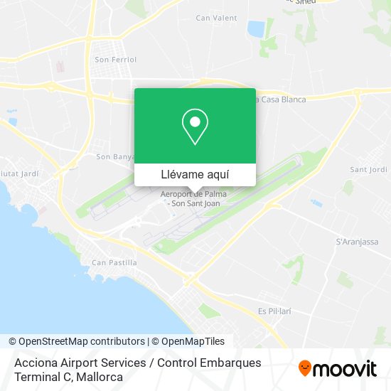Mapa Acciona Airport Services / Control Embarques Terminal C