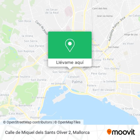 Mapa Calle de Miquel dels Sants Oliver 2