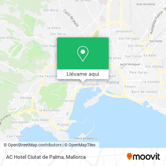 Mapa AC Hotel Ciutat de Palma