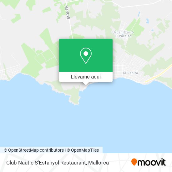 Mapa Club Náutic S'Estanyol Restaurant